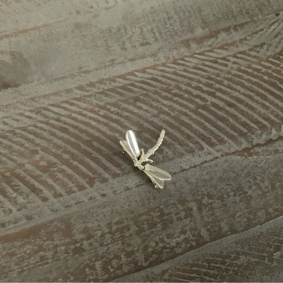Sterling silver dragonfly pin brooch - Picture 3 of 8